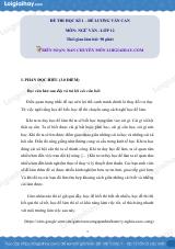 Đề thi học kì 1 môn Ngữ văn lớp 12 trường THPT Lương Văn Can